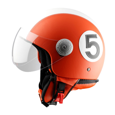 No. 5 Leather Helmet
