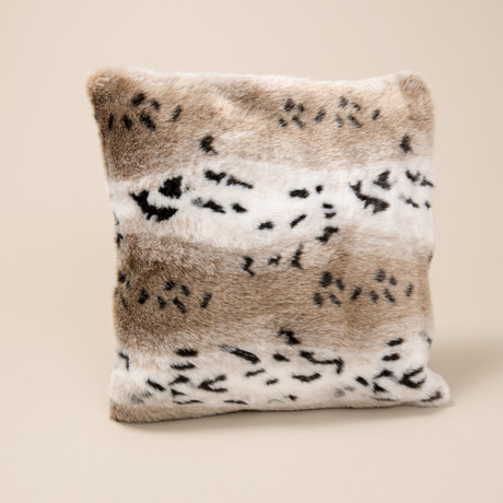 Fur Pillow // Snow Leopard