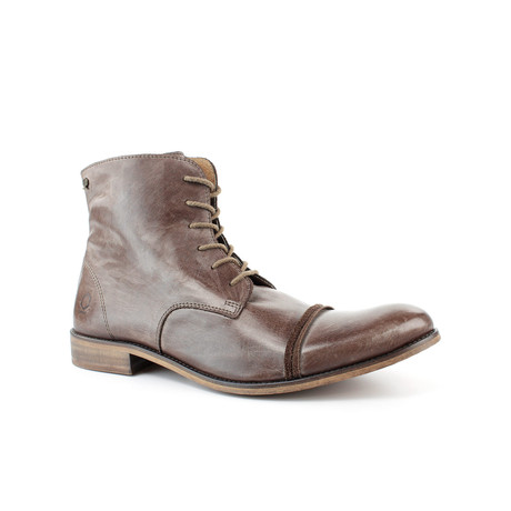 Urban Cap-Toe Ankle Boot // Brown
