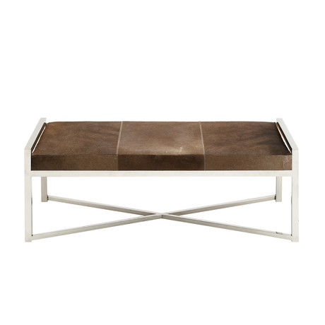 Classic Cowhide Bench
