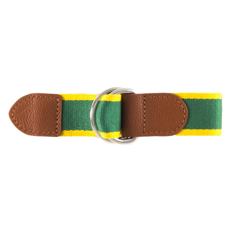 Renaldo Ribbon Belt // Green + Yellow
