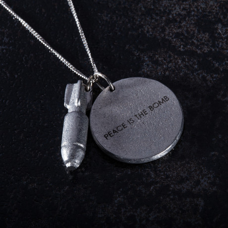Peace is the Bomb Necklace
