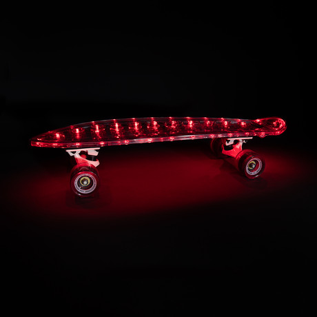 Altbee Desire Minicruiser LED Skateboard // Red