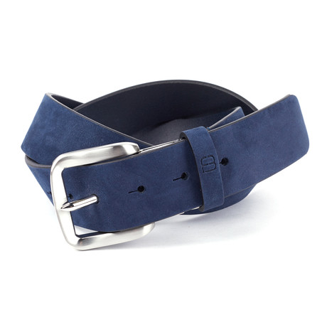 Casual Suede Leather Flybelt // Navy
