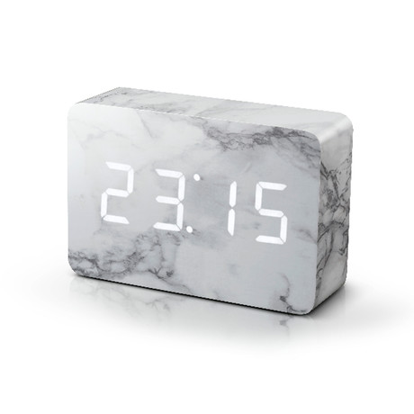 Brick Click Clock // Marble
