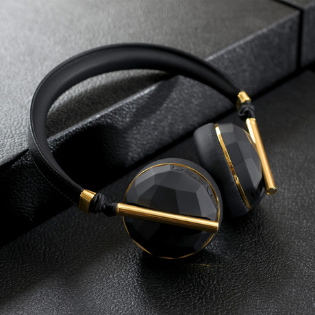 Linea N°10 // Bluetooth Headphones             (Carbon + Gold)