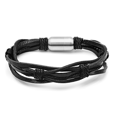 Multilayer Knotted Bracelet // Brown