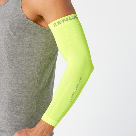 Reflect Compression Arm Sleeves // Neon Yellow