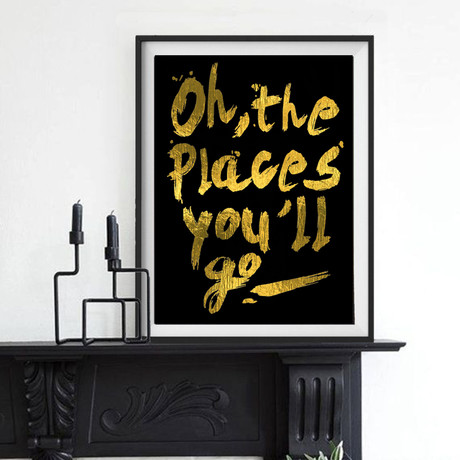 Gold Leaf // Oh The Places You'll Go