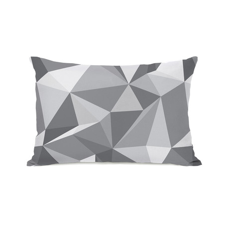 Kelsi Geometric Pillow // Gray