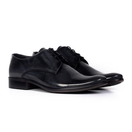 Classic Leather Derby // Gloss Black