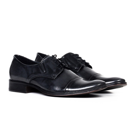 Classic Leather Oxford // Gloss Black
