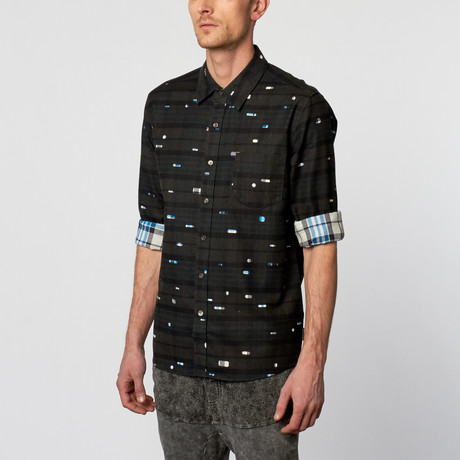 Jensen Long-Sleeve Dress Shirt // Caviar