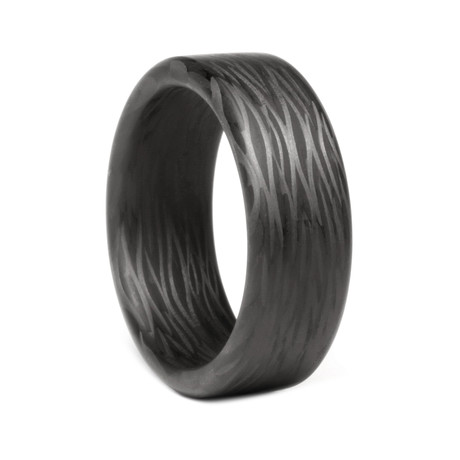 Wave Carbon Fiber Ring