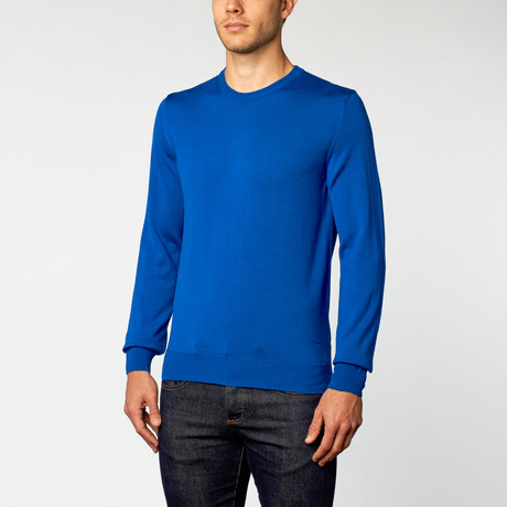 Round-Neck Sweater // Bright Blue