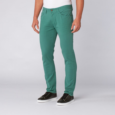 Rally Stretch Twill 5-Pocket Pant // Teal