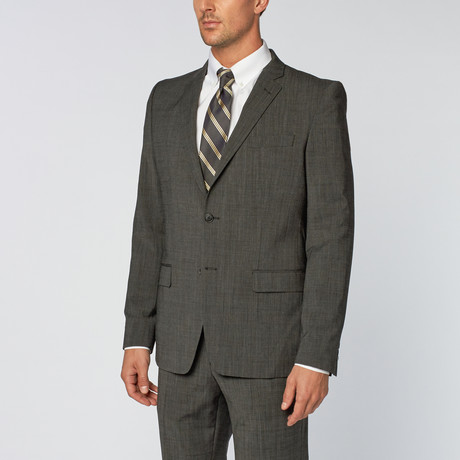 Two-Piece Notch Lapel Suit // Grey