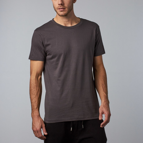 Combed Cotton Tee // Charcoal