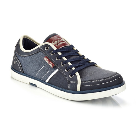 Marco Vitale // Retro Lace-Up Sneaker // Navy (US: 8.5)