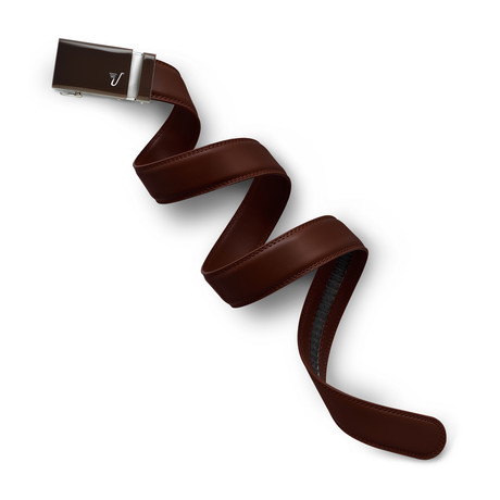 Chocolate Leather Belt // Brown