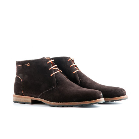 Liverpool Suede Ankle Boot // Dark Brown
