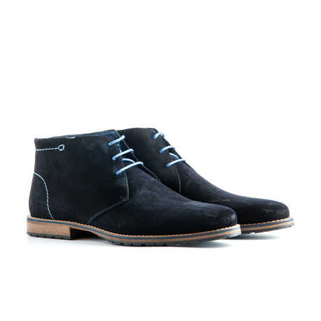 Liverpool Suede Ankle Boot // Navy