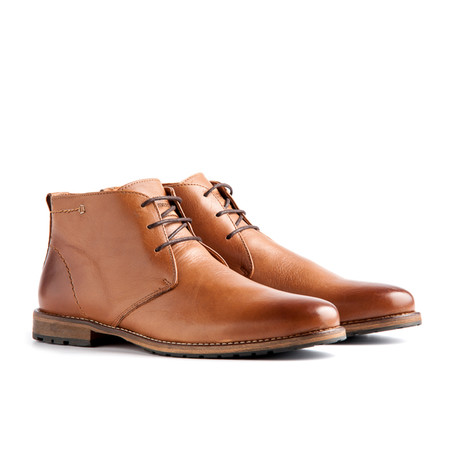 Liverpool Leather Ankle Boot // Cognac