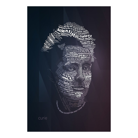 Madam Curie Typography
