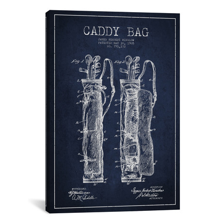 Caddy Bag Navy Blue Patent Blueprint