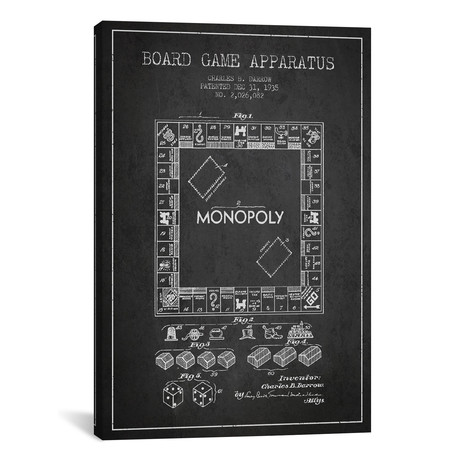 Monopoly Charcoal Patent Blueprint