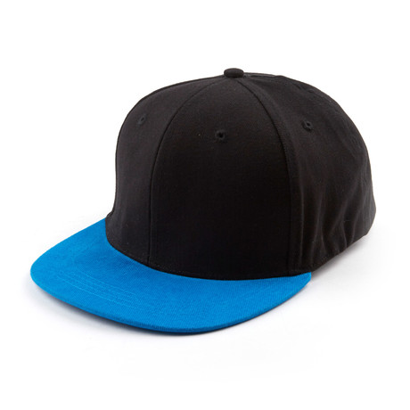 Fits Cap // Black + Azur Blue