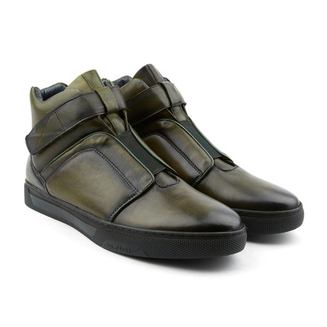 Scully High-Top Slip On Sneaker // Olive