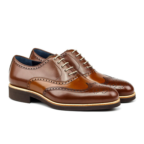 Mr. John's Shoes // Full Brogue // Cognac (US: 10)
