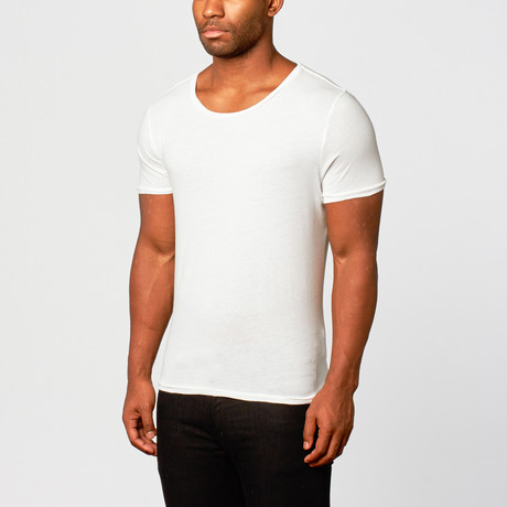 Basic Solid Short-Sleeve Shirt // White // Pack of 2
