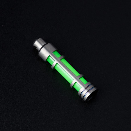 Glow Fob // Titanium Embrite // Green Glow!