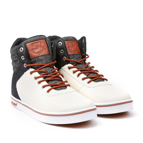 Milo 2 High-Top Sneaker // Cream + Black