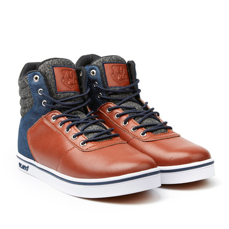 Milo 2 High-Top Sneaker // Brown + Navy
