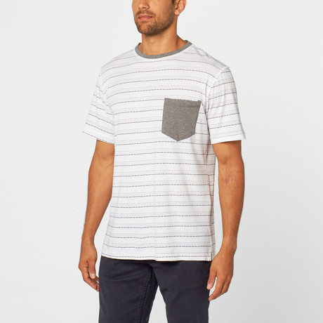 Stripe Pocket Tee // Purple Haze
