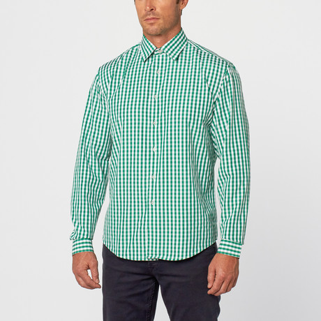 Tony Gingham Button-Up // Green