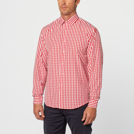 Tony Gingham Button-Up // Red