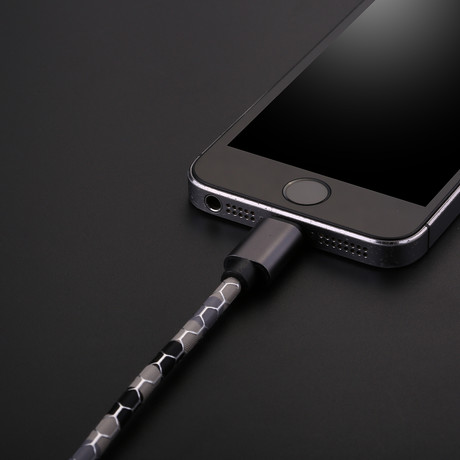 Nylon Charge Cable // Black