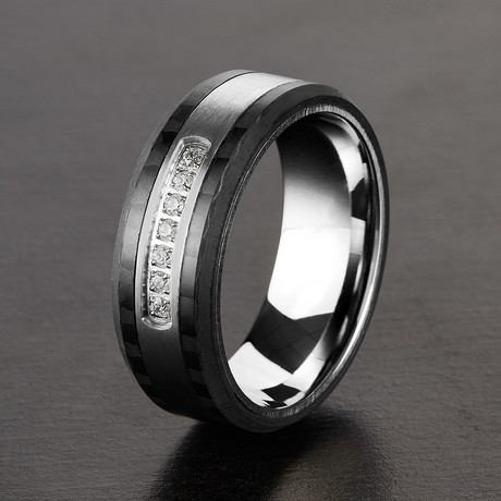 Semi Eternity Cubic Zirconia Ring
