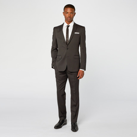 Priore Suit // Charcoal + Blue