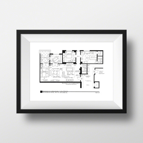 Will And Grace Apartment // Artist Signed