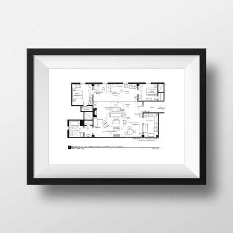 How I Met Your Mother // Ted Mosby Apartment // Artist Signed