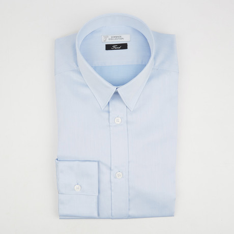 Trend Fit Textured Dress Shirt // Light Blue