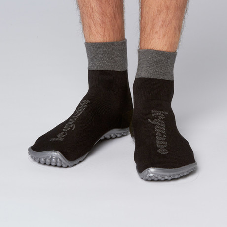 Premium Barefoot Shoe // Black + Grey