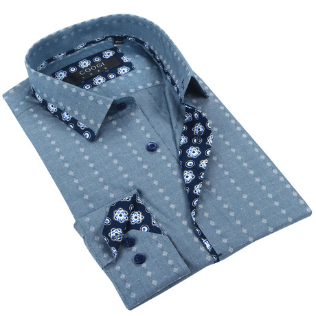 Classic Button-Up + Floral Trim // Chambray