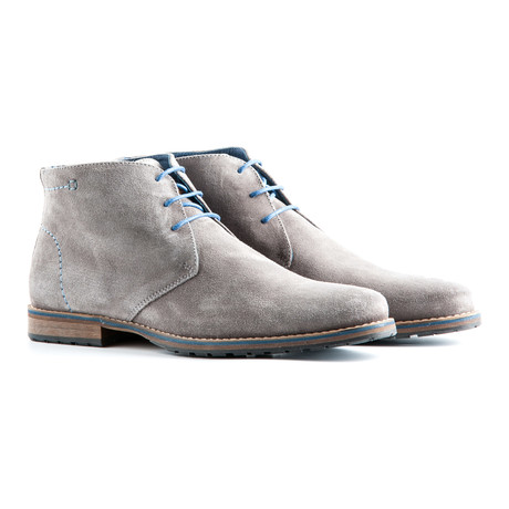 Liverpool Suede Ankle Boot // Light Grey