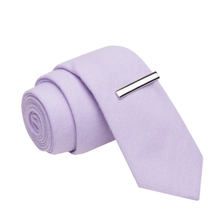 Purple Headed Yogurt Slinger + Tie Clip // Purple